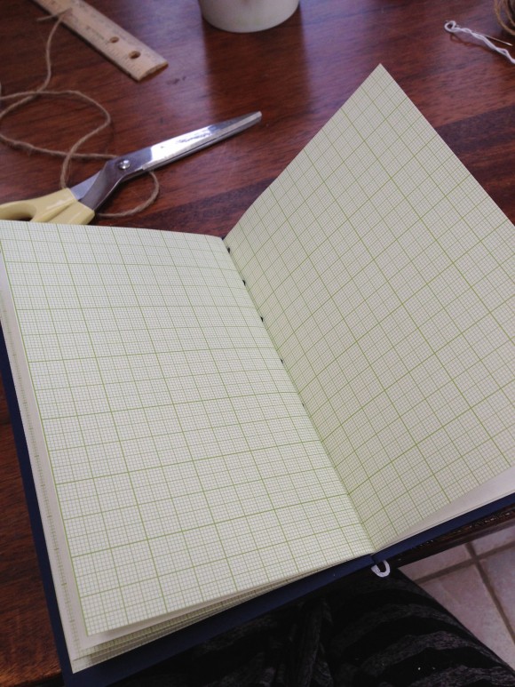 graph paper inside